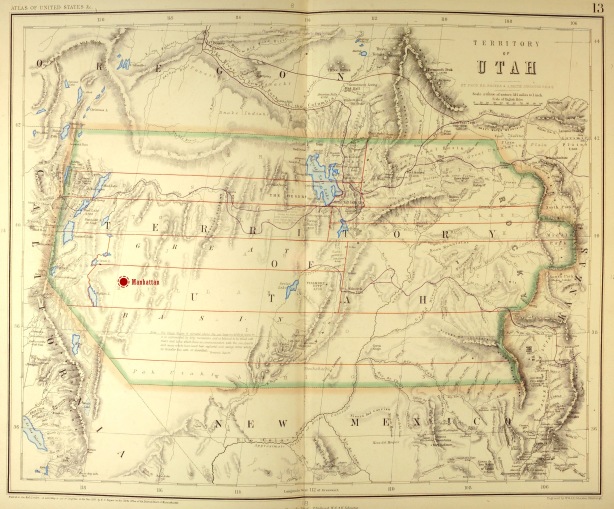 Utah map, 1857